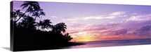 Sunset at Ke?e Beach Kauai HI