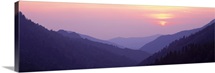 Sunset Great Smoky Mountains National Park TN