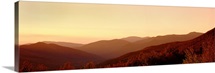 Sunset over a landscape, Kancamagus Highway, New Hampshire