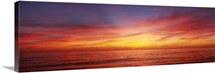 Sunset over a sea, Gulf of Mexico, Venice Beach, Venice, Florida