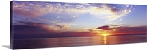 Sunset over the ocean Gulf of Mexico Florida