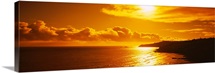 Sunset over the sea, Maui, Maui County, Hawaii