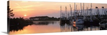 Sunset Shrimp Boats AL