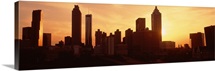 Sunset skyline Atlanta GA