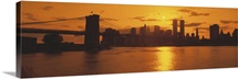 Sunset Skyline New York City NY