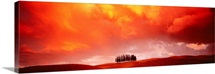 Sunset Tuscany Val d'Orcia Italy