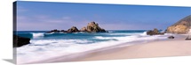 Surf on the beach, Pfeiffer Beach, Big Sur, California
