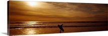 Surfer Ocean Beach Carmel CA