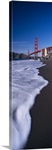 Suspension bridge across a bay, Golden Gate Bridge, San Francisco Bay, San Francisco, California,