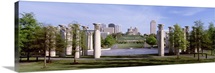 Tennessee, Nashville, Bicentennial Park, 95 Bell Carillons, Panoramic view of a park