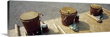 Traditional drums used for Hula performance, 48th Annual Hawaiian Cultural Festival, Puuhonua o Honaunau National Historical Park, Honaunau, Hawaii,