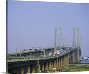 Traffic on a bridge, Delaware Memorial Bridge, Delaware River, Delaware