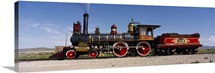 Train engine on a railroad track, Locomotive 119, Golden Spike National Historic Site, Utah
