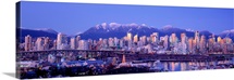 Twilight, Vancouver Skyline, British Columbia, Canada