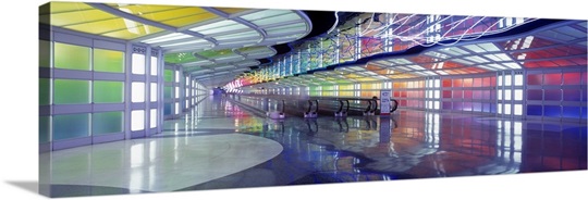 United Airlines Terminal Passageway O'Hare Airport Chicago IL