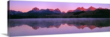 US, ID, Sawtooth Mountain Range, Sunset