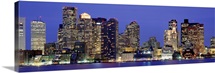 US, Massachusetts , Boston, skyline night