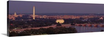 Washington DC, aerial, night