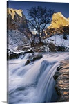 Waterfall Over Rocks