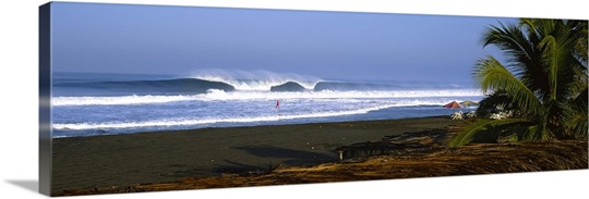 Waves breaking on the beach, Colima, Mexico