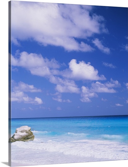 Waves on the beach, Cancun, Quintana Roo, Mexico