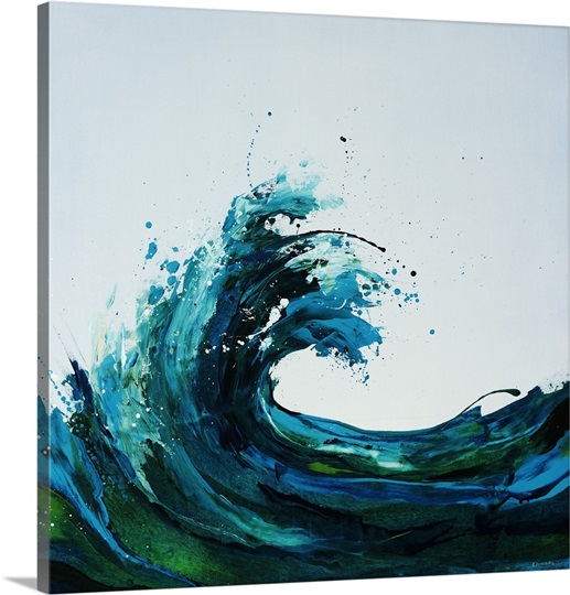 Seafoam Wave Photo Canvas Print Great Big Canvas