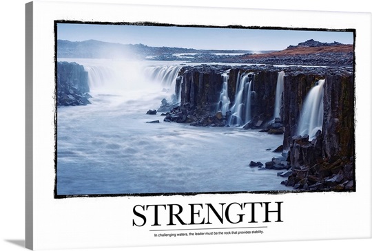 Inspirational Motivational Poster: In challenging waters