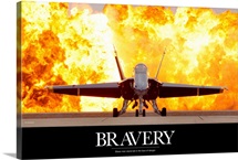 Military Motivational Poster: Brave Men