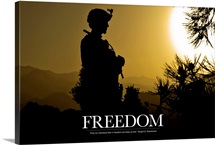 Military Motivational Poster: Freedom