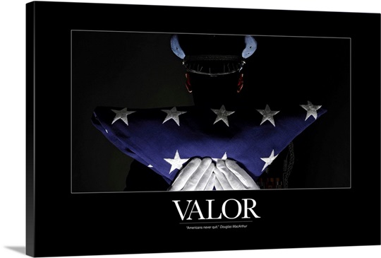 Military Motivational Poster: Valor