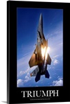 Motivational Poster: An F-15E Strike Eagle pops flares