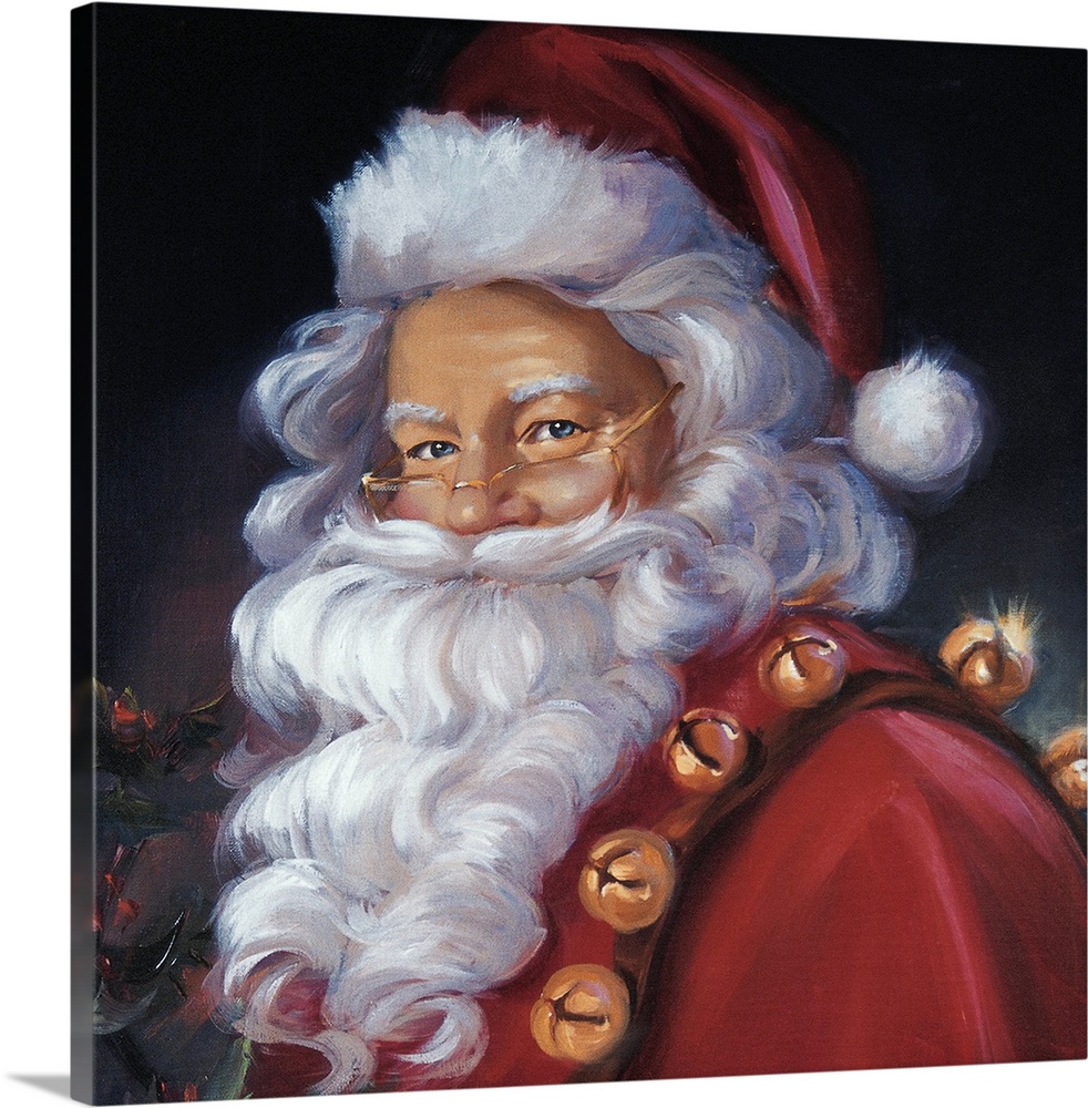 Premium ThickWrap Canvas Wall Art entitled Santa Portrait