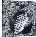 Apollo bootprint on the Moon