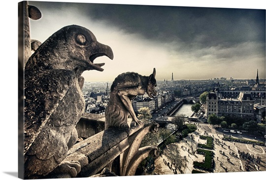 Atop the Notre Dame Cathedral, Paris