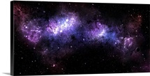 A massive nebula covers a huge region of space