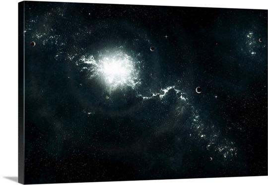 A recently discovered nebula with visible habitable planets
