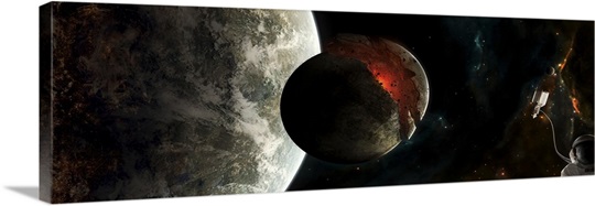 A victim of gravity After millions of years the moon could not resist any longer