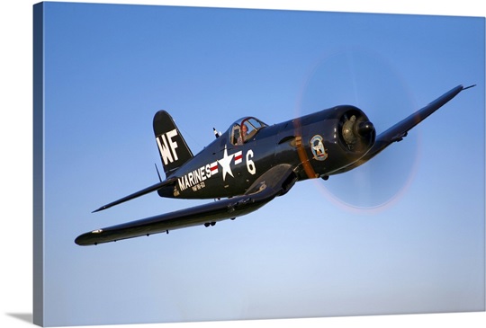 A Vought F4U 5 Corsair in flight