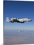 An A-10C Thunderbolt releases a GBU-12 laser guided bomb
