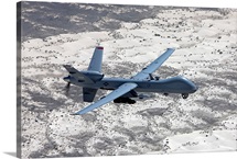 An MQ-9 Reaper flies a training mission over Southern New Mexico