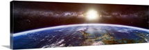 Artists concept of an extraterrestrial planet