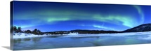 Aurora Borealis, Tennevik Lake, Troms, Norway
