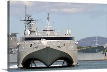 Bow on view of the US Navy experimental High Speed Vehicle 2 HSV2 Swift