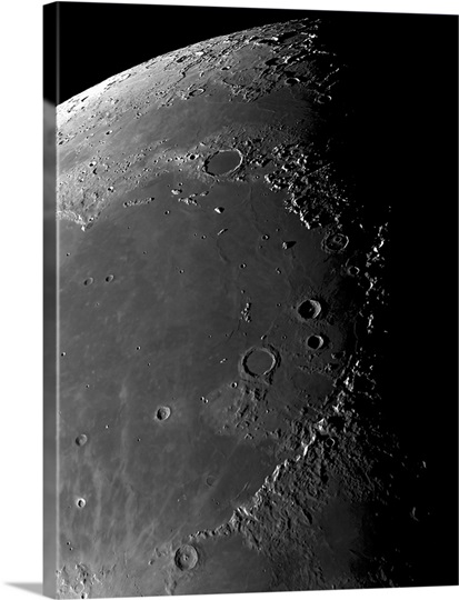 Craters Copernicus Plato Eratosthenes and Archimedes near Montes Apenninus
