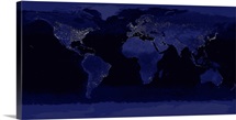Global View of Earths City Lights