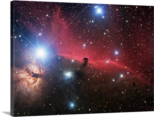 Horsehead Nebula and Flame Nebula in Orion