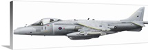 Illustration of a British Aerospace Harrier GR9 aircraft