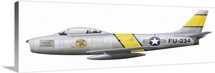 Illustration of a North American F-86F Sabre