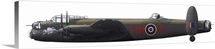 Illustration of a World War II era Avro Lancaster bomber