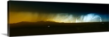 Lightning storm over northern New Mexico plains